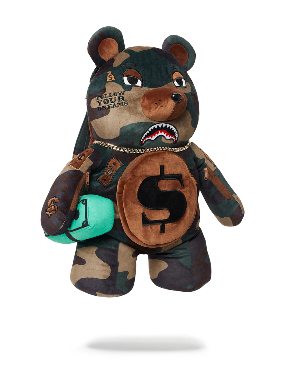 CAMOCHECK MONEYBEAR TEDDYBEAR BACKPACK