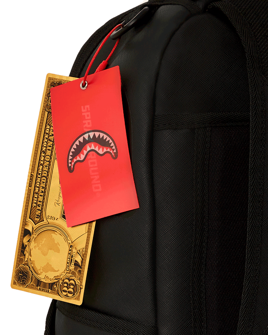 VELCRO SHARK - 3 INTERCHANGEABLE SHARKS BACKPACK (DLXV)