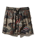 KIDS CAMO CHECKERED SWIM TRUNKS
