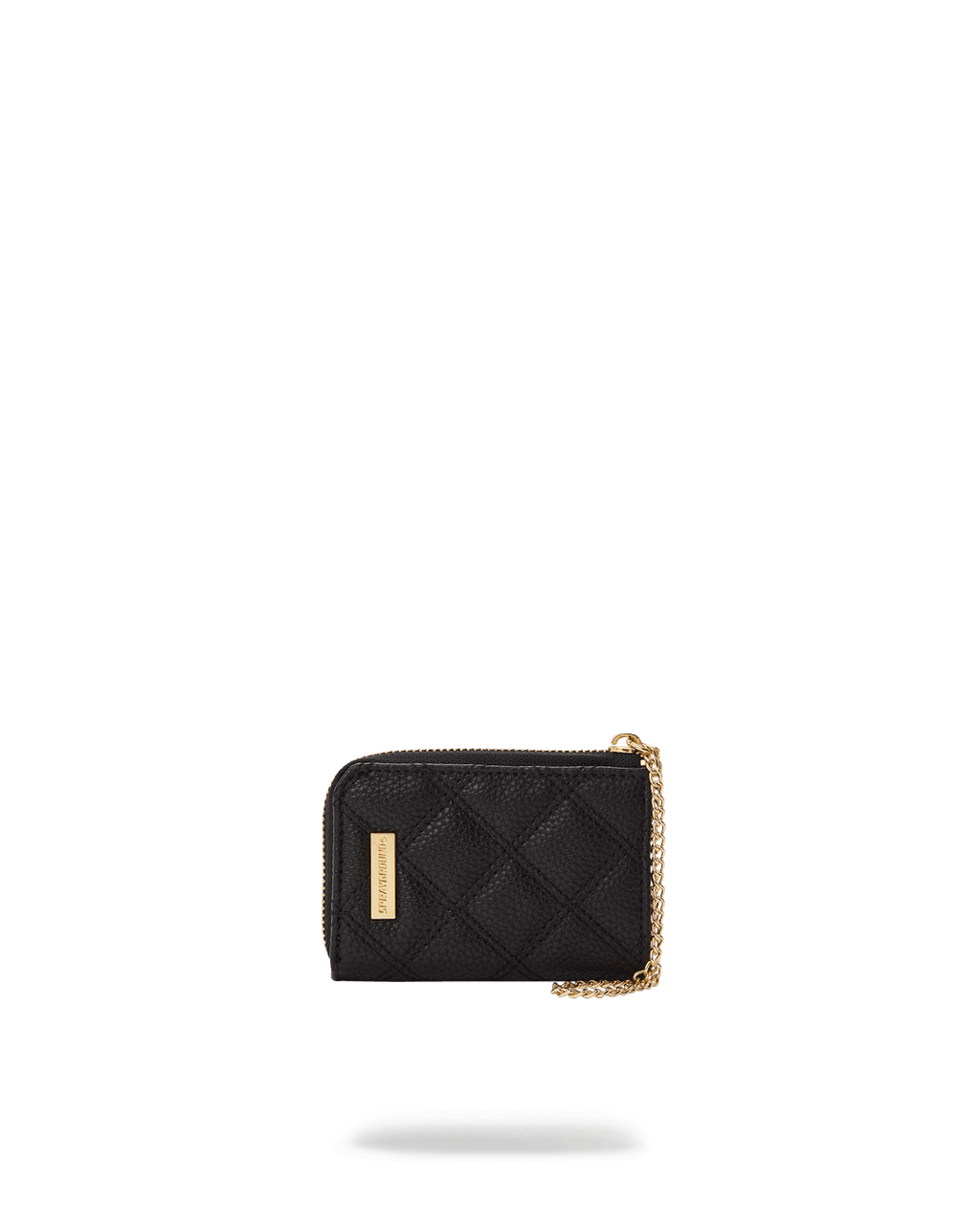NOIR QUILT GOLD CHAIN SHARK WALLET